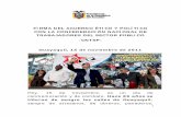 FIRMA DEL ACUERDO ÉTICO Y POLÍTICO CON LA …€¦ · FIRMA DEL ACUERDO ÉTICO Y POLÍTICO CON LA CONFEDERACIÓN NACIONAL DE TRABAJADORES DEL SECTOR PÚBLICO -CNTSP-Guayaquil, 15