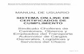 MANUAL DE USUARIO - Camioneros del Chacocamionerosdelchaco.org/pdf/doccc.pdf · Empleados del Transporte Automotor de Cargas Generales, Logísticas y Servicios del Chaco De igual