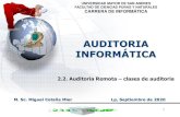 2.2. Auditoria Remota clases de auditoriacotana.informatica.edu.bo/downloads/auditoria remota - clases de... · 13 ¡Razones para que las auditorias remotas sean aplicables! 14. 15.