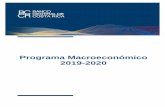 Programa Macroeconómico 2019-2020d1qqtien6gys07.cloudfront.net/wp-content/uploads/... · Una inflación baja y estable contribuye al logro de la estabilidad macroeconómica, ...
