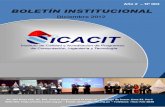 BOLETÍN INSTITUCIONAL - icacit · Electrónica Y Automatización Industrial del Campus TECSUP Lima. Enrique Alvarez Rodrich, Presidente del Consejo Directivo de ICACIT, hizo entrega