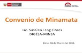 Convenio de Minamata...DIGESA-MINSA Lima, 08 de Marzo del 2016. Convenio de Minamata ANTECEDENTES , llegando al acuerdo final 19.01.13 en Ginebra - Suiza. Procesos del Convenio del