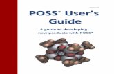 Version 2.06 P POOSSSS® UUsseerr’’ss GGuuiiddee · Mainly though, we see POSS® being used at 1-10 % by weight. As an indication, for thermosets, elastomers and coatings POSS®