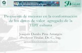 Propuesta de mejoras en la conformación de los datos de ......Propuesta de mejoras en la conformación de los datos de valor agregado de la TDT cubana Joaquín Danilo Pina Amargós