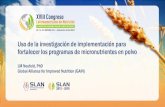 Presentación de PowerPoint - Sociedad Latinoamericana de ... · El contenido nutrimental de alimentos complementarios puede ser sustancialmente mejorado optimizando el uso de alimentos