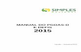 MANUAL DO PGDAS-D E DEFIS 2015 · - 4 - 13.5.9 – Prestação de serviços de comunicação; de transporte intermunicipal e interestadual de carga; e de transporte intermunicipal