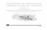 QUADERNS DE PREHISTÒRIA I ARQUEOLOGIA DE CASTELLÓ · Juan José Ferrer, Josep Benedito, Arturo Oliver (Eds.) Publicació periòdica anual del Servei d’Investigacions Arqueològiques