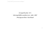 Capítulo V: Amplificadores de RF Pequeña Señalingenieria1.udistrital.edu.co/archivosudin/cancino/Libro...El amplificador es inestable si parte de la energía de salida se retroalimenta