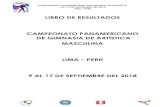 LIBRO DE RESULTADOS CAMPEONATO PANAMERICANO DE GIMNASIA GIMNASIA ARTISTICA MASCULINA SEPTIEMBRE 11 al