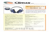 Protector auditvo 10 - ferreteria.es · CLIMAX 10 Descripción y Características La orejera está compuesta por arnés y casquetes confeccionados con materiales de gran resistencia