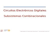 Circuitos Electr£³nicos Digitales Subsistemas Combinacionales Circuitos Electr£³nicos Digitales Subsistemas
