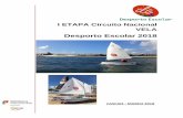 I ETAPA Circuito Nacional VELA - Desporto Escolar · 2018. 3. 12. · Provas e pelo Regulamento Específico de Vela, emitidos pela Direção-Geral da Educação – Coordenação