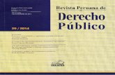 Revista Peruana de - Garcia Belaunde · 2016. 10. 3. · Revista PeRuana de deRecho Público Año 15, Número 29 • Julio-diciembre 2014 Director Domingo García Belaunde Comité