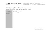 Instrução de uso Balança de plataforma - KERN & SOHN · 2013. 10. 9. · 6.1 Local de instalação, local de exploração As balanças foram fabricadas de modo que, em condições