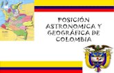 POSICIÓN ASTRONOMICA Y GEOGRÁFICA DE COLOMBIA€¦ · La posición relativa o geográfica de Colombia la ubica en la esquina noroccidental de América del sur. Los límites de Colombia