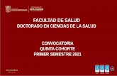 FACULTAD DE SALUD - usco.edu.co · La matrícula académica se surte en la Oficina del Centro de Admisiones, Registro y Control Académico de la Universidad Surcolombiana, previo