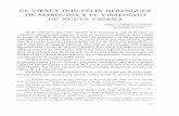 ELVIRREYDONFÉLIX BERENGUER DEMARQUINAYELVIRREINATO ... · Ignacio: Introducción al estudio de los virreyes de NuevaEspaña, 1535-1746. México, 1955- 1963, 4 vols., y Orozcoy Berra,