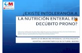 ¿EXISTE INTOLERANCIA A LA NUTRICIÓN ENTERAL EN ...MartínezMartínez O, Nicolás N, Esteban A. Evidencias de la posición en decúbito prono para el tratamiento del síndrome de