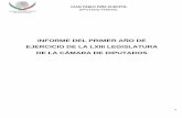INFORME DEL PRIMER AÑO DE EJERCICIO DE LA LXIII LEGISLATURA DE LA CÁMARA DE …gaceta.diputados.gob.mx/PDF/InfoDip/63/211-20160909-I.pdf · 2016. 9. 9. · Reglamento de la Cámara