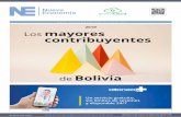 2019 Los mayores contribuyentes · 2020. 10. 15. · Completan el top ten de los mayores contribuyentes del país las empresas Pil Andina (0,8%), Ende (0,8%) y Gas Trans-boliviano