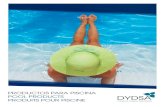 PRODUCTOS PARA PISCINA POOL PRODUCTS...Mantenga limpia el agua de su piscina. PoI.Ind.Partida Alameda, Parcelo B,46721Potries,Valencia· Tel.:962800718,Fax:962899379· E-mail:info@dydsa.com,