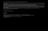 CERTIFICADO DE GARANTÍA · 2020. 3. 30. · CERTIFICADO DE GARANTÍA PEISA garantiza su Radiador Eléctrico Digital PEISA por el término de 12 meses a partir de la fecha de venta,