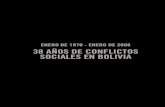 ENERO DE 1970 - ENERO DE 2008 38 AÑOS DE CONFLICTOS ... · 38 años de conflictos sociales en Bolivia Índice Introducción..... 7 Antecedentes ... Los conflictos en el tiempo, cambios