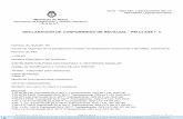 DECLARACIÓN DE CONFORMIDAD DE REVÁLIDA – PM CLASE I- II · 2018. 10. 24. · Ministerio de Salud Secretaría de Regulación y Gestión Sanitaria A.N.M.A.T. 2018 - AÑO DEL CENTENARIO