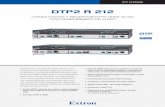 Extron - DTP2 R 212€¦ · Receptor. Extron SM 3. Altavoces de montaje en super˜cie Dispositivo de visualización 4K HDR Portátil con salida de vídeo 4K HDR. RS-232 HDMI HDMI