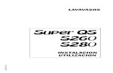 SuperQS S260 - Lamber · 2019. 7. 10. · DECLARACIÓN DE CONFORMIDAD Nosotros: declaramos bajo nuestra propia responsabilidad que el producto LAVAVASOS mod.Super QS-S260-S280 a la