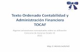 Texto Ordenado Contabilidad y Administración Financiera TOCAF · ofertas y ponderación de c/u a efectos de su aplicación 4. Clase y monto de las garantías (mantenimiento de oferta