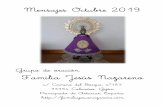 Mensajes Octubre 2019familiajesusnazareno.com/wp-content/uploads/2019/10/... · 2020. 9. 5. · 2 Montsacro, Asturias. 20 de Octubre de 2019. En este día dedicado al Señor, peregrinamos