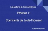Práctica 11 Coeficiente de Joule-Thomsondcb.ingenieria.unam.mx/wp-content/themes/tempera-child/... · 2020. 9. 21. · El efecto final de un proceso de estrangulamiento depende de