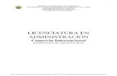 LICENCIATURA EN ADMINISTRACIÓNumc.edu.ve/pdf/estudios/paquetes/PComercioInternacional.pdf · Definición de función: dominio y rango. Clasificación: inyectiva, sobreyectiva y biyectiva.