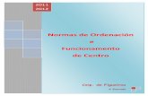 Normas de Ordenación e Funcionamento de Centro · 2015. 2. 23. · - Instrucións da Inspección Educativa do 10 de setembro de 2007. - Organización e funcionamento das escolas