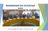 iNFORME DE LABORES 2016 - Municipalidad de Limón - Inicio · Modificación Presupuestaria Nº 4- 2016 18 – 7 - 2016 290.563.616,75. Acta de Sesión Ordinaria Nº 17. Presupuesto