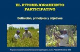 EL FITOMEJORAMIENTO PARTICIPATIVOparticipatory-plant-breeding.cirad.fr/content/download...Desarrollar variedades de frijol para condiciones de altitud (frío) Desarrollar variedades