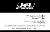 Manual do Usuário - JFL Alarmes€¦ · 1 AVISO Estas instruções cobrem a instalação do detector de fumaça endereçável DTI-700. Instale, teste e mantenha o DTI-700 de acordo