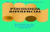 PSICOLOGÍA · PDF file 2014. 4. 10. · PSICOLOGÍA DIFERENCIAL Variedad de las personalidades humanas Dr. P. José Espinosa Z. 1era. Coedición: Ediciones Abya–Yala. Av. 12 de
