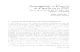 Humanidades e Historia de España en la ESOrevistaayer.com/sites/default/files/articulos/30-3...de España en la ESO Lapropuesta de la Fundación Ortega y Gasset Celso Almuiña * Universidad
