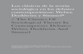 Los clásicos de la teoría sociológica en los debates ...categorías analíticas construidas por los padres fundadores de la sociología para la explicación y comprensión de problemáticas
