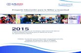 Proyecto Educación para la Niñez y Juventud · 2018. 1. 25. · Proyecto Educación para la Niñez y Juventud Diagnóstico Integral de 15 municipios sobre demanda laboral y oportunidades