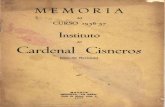 MEMORIA DEL INSTITUTO DEL CARDENAL CISNEROS 1956-1957 · 2015. 11. 13. · Mora, Rodriguez Socorro y Fontenla, estudiando el terreno con las hojas del mapa nacional 1: 50000 y las