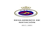 REGLAMENTO DE NATACIÓN - FMNfmn.es/ene06/docs/AR/doc1nov17AR3603.pdf · 2017. 11. 1. · REGLAMENTO DE NATACIÓN 2017 – 2021 REAL FEDERACIÓN ESPAÑOLA DE NATACIÓN Válido desde