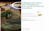 Observatorio €conómico de la provincia de Jaén · M ERCADO DE TRABAJO. E SPAÑA P OBLACIÓN OCUPADA (EPA) Y AFILIADA EN ALTA LABORAL A LA S EGURIDAD S OCIAL (II T, 2015) Indicador
