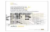 ESTADÍSTICA de PERMISOS de EDIFICACIÓN · 2011. 9. 21. · Presentación Con este informe se logra dar continuidad a la difusión anual de la estadística de permisos de edificación,
