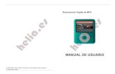 Reproductor Digital de MP4 - Gatoo.es ... Reproductor Digital de MP4 MANUAL DE USUARIO . Este manual ha sido escrito e impreso en Alicante. ... reproductor de video y mœsica, enseguida