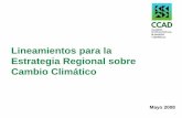 Propuesta Lineamientos para una Estrategia Regional de ...cidbimena.desastres.hn/RIDH/pdf/CambioClimatico/6...• Reunión de coordinación del equipo de consultores con SE-CCAD. 7