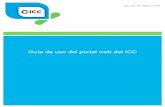 Guía de uso del portal web del ICC - Clavijero · 2019. 1. 21. · TALLER DE INDUCCIÓN Guía de uso del portal web del ICC Menú de Navegación Ingresa al portal y ubica el menú