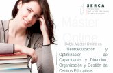 Neuroeducación y Dirección de Centros · 2020. 5. 14. · Liderazgo y dinamización de equipos docentes Planificación, monitorización y evaluación de proyectos educativos Proyectos